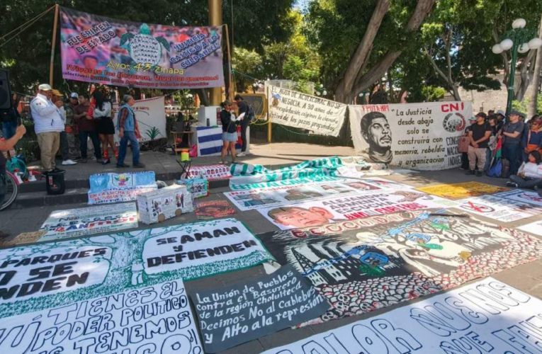 Marchan en Puebla contra proyecto del cablebús y piden estudios públicos